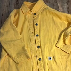 Lucy & Yak yellow chore coat